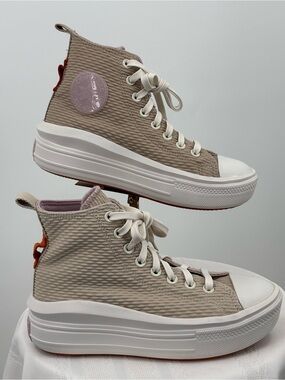 Converse Chuck Taylor All Star High Top Platform Beige Size 7